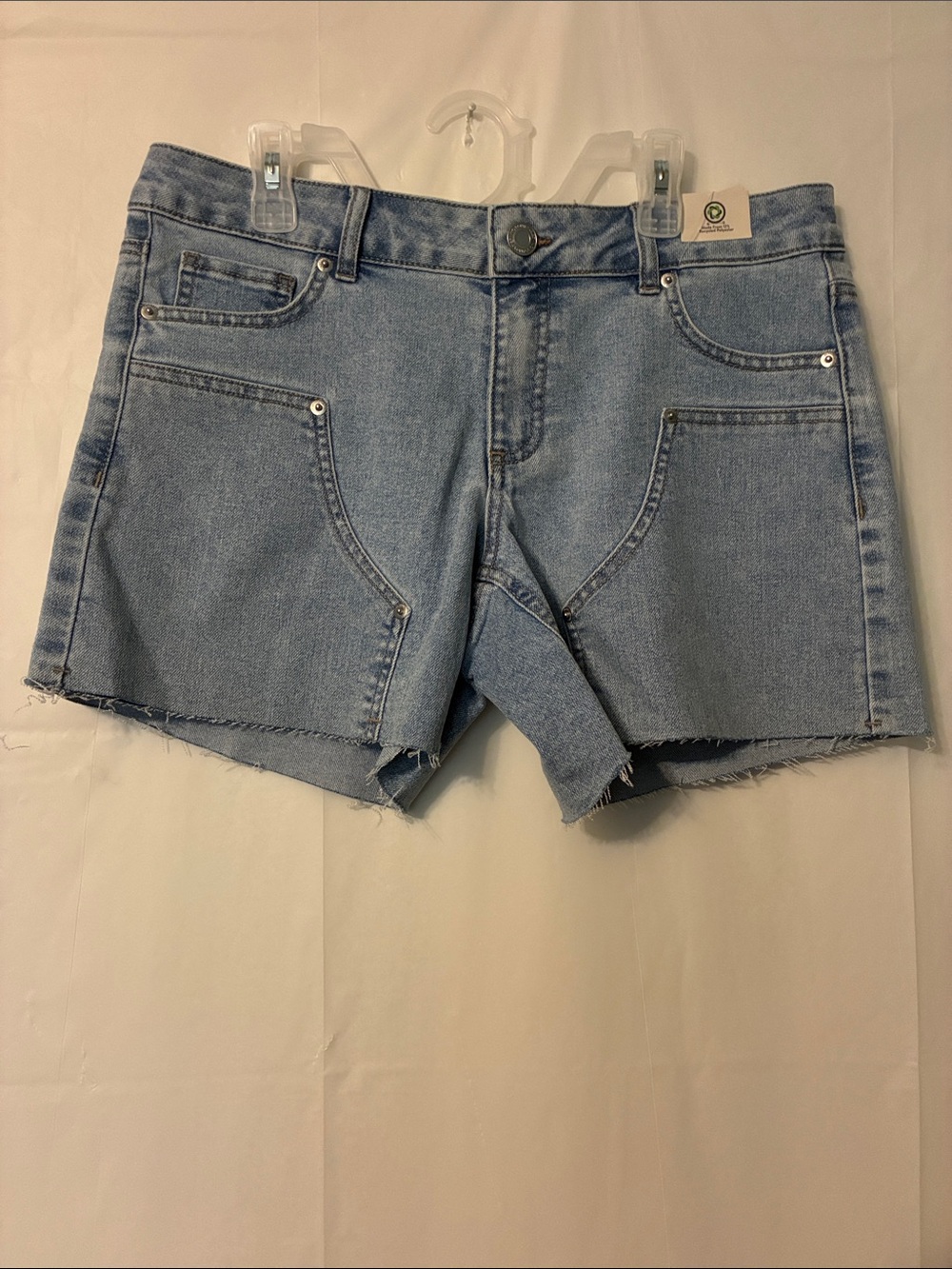 No Boundaries Light Blue Denim Cutoff Shorts